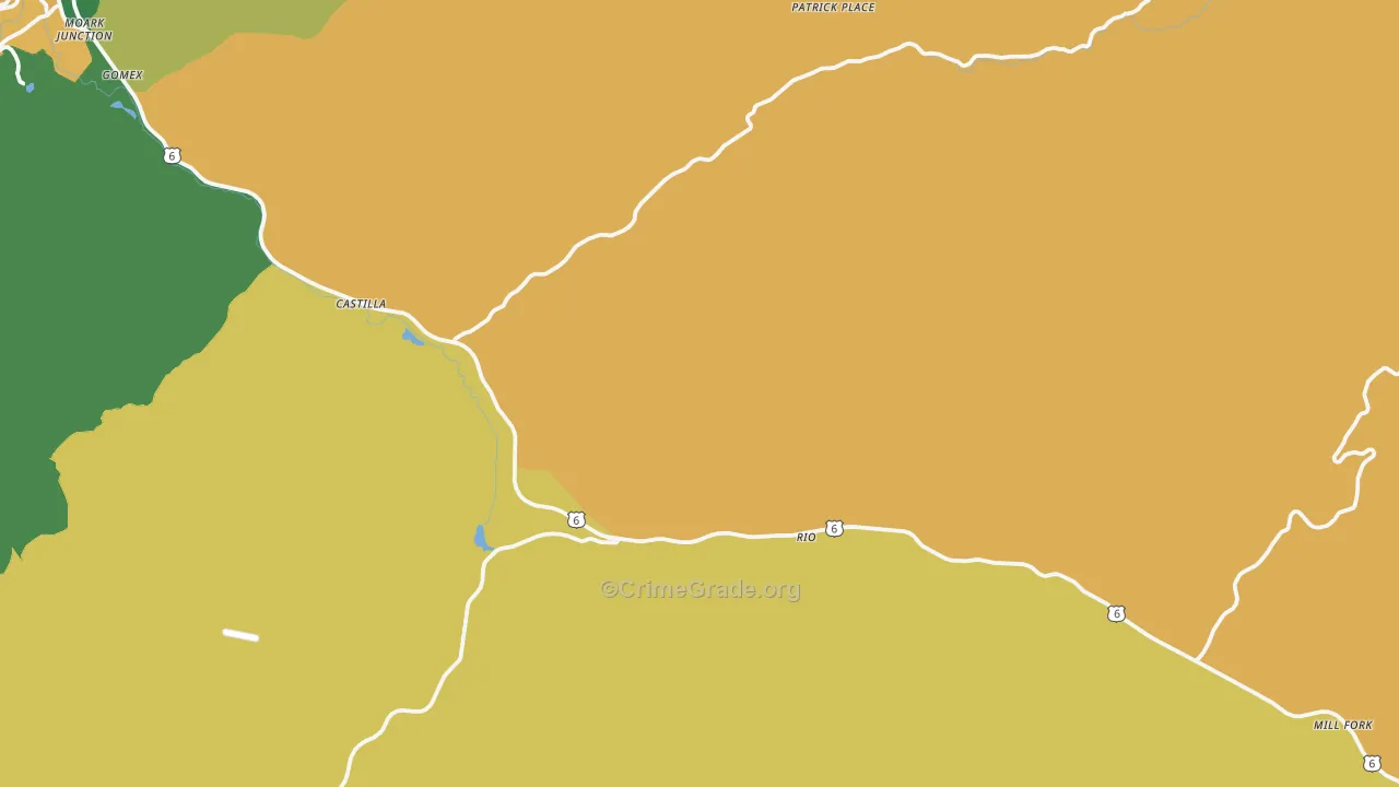 Thistle, UT Map of Theft Rates