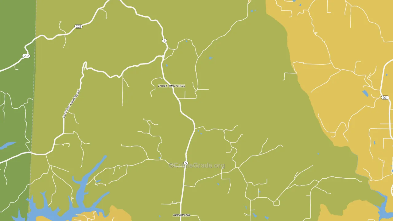 Three Brothers, AR Map of Theft Rates