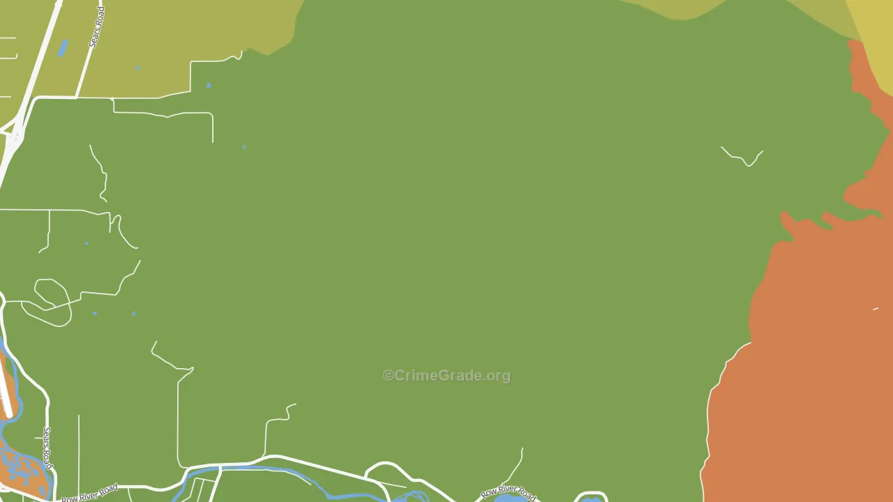 Thurston, OR Map of Theft Rates
