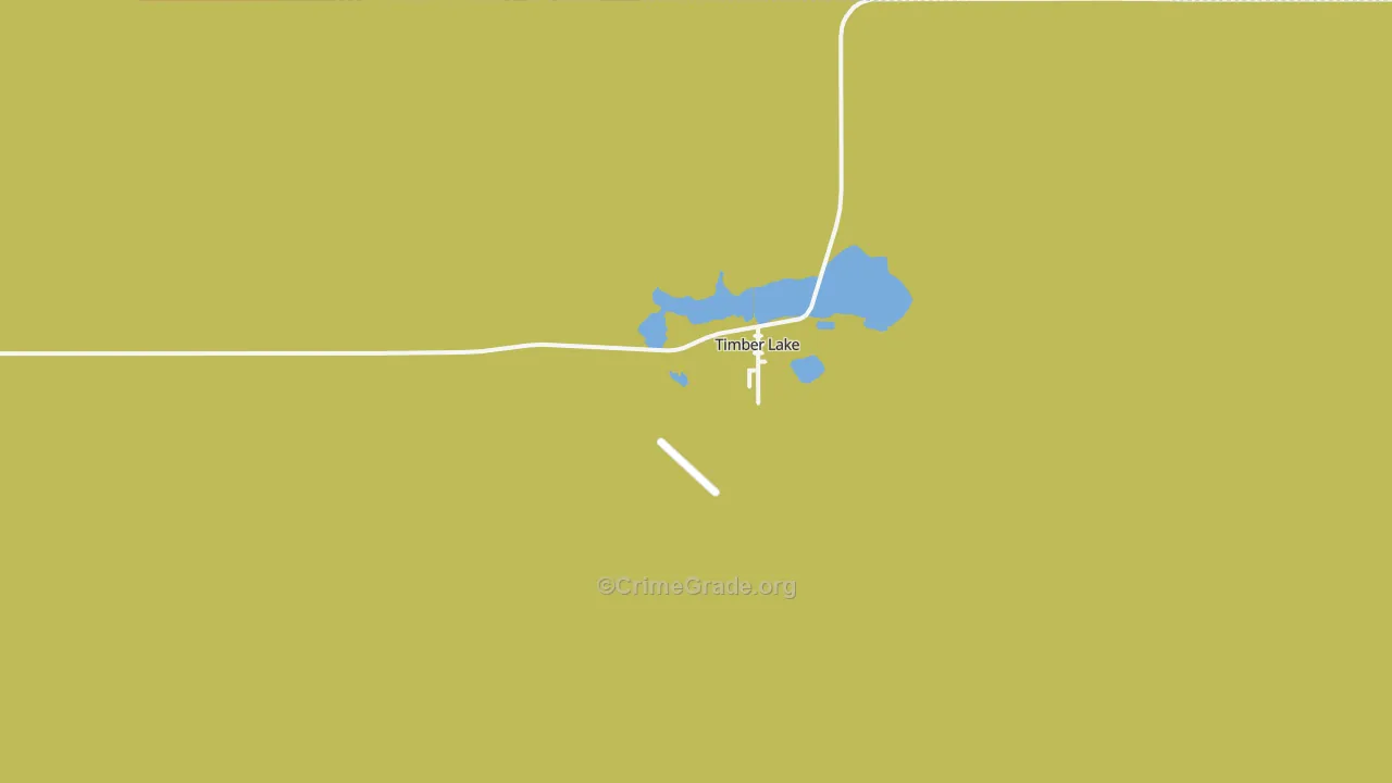 Timber Lake, SD Map of Theft Rates