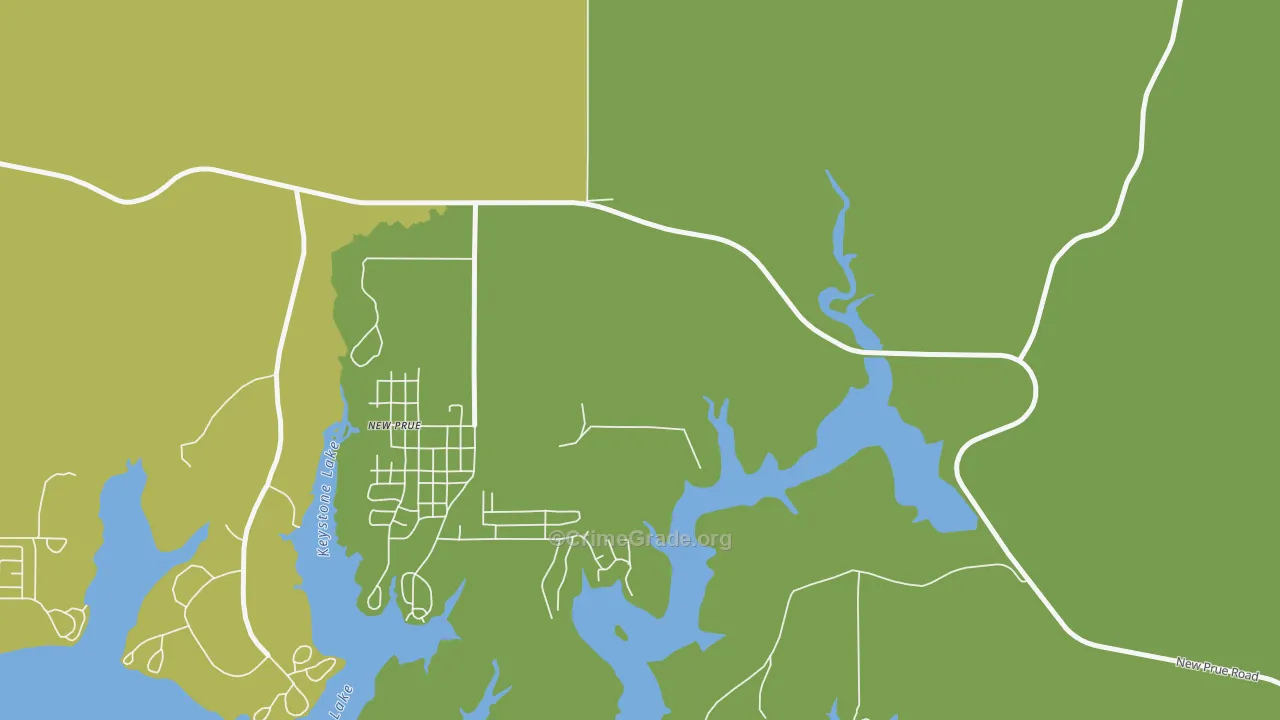 Timberlane, OK Map of Theft Rates