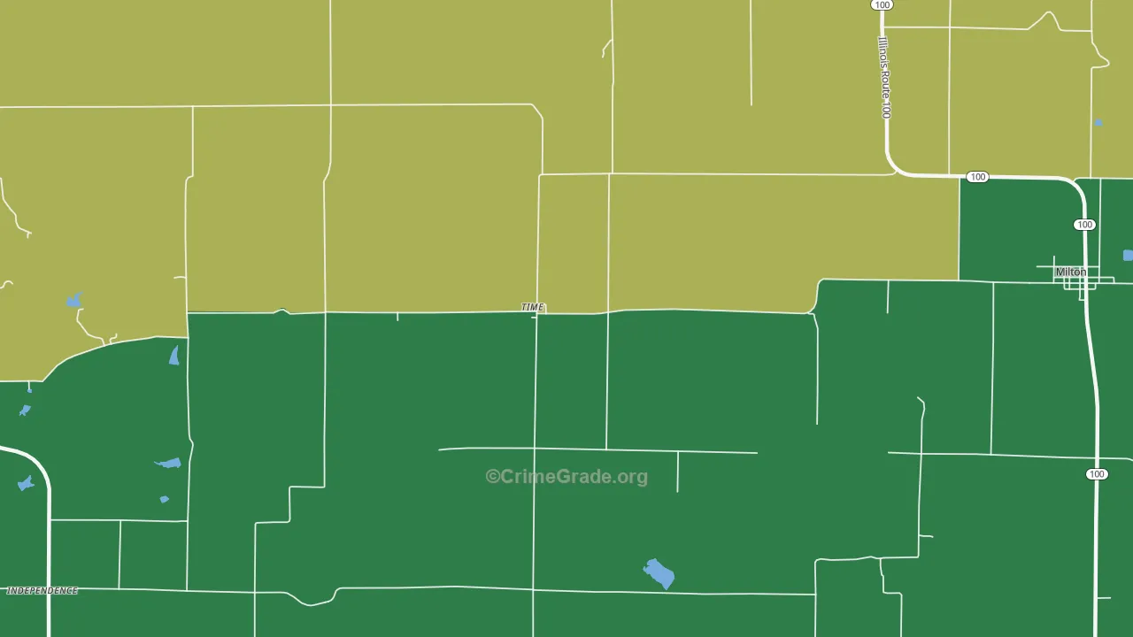 Time, IL Map of Theft Rates