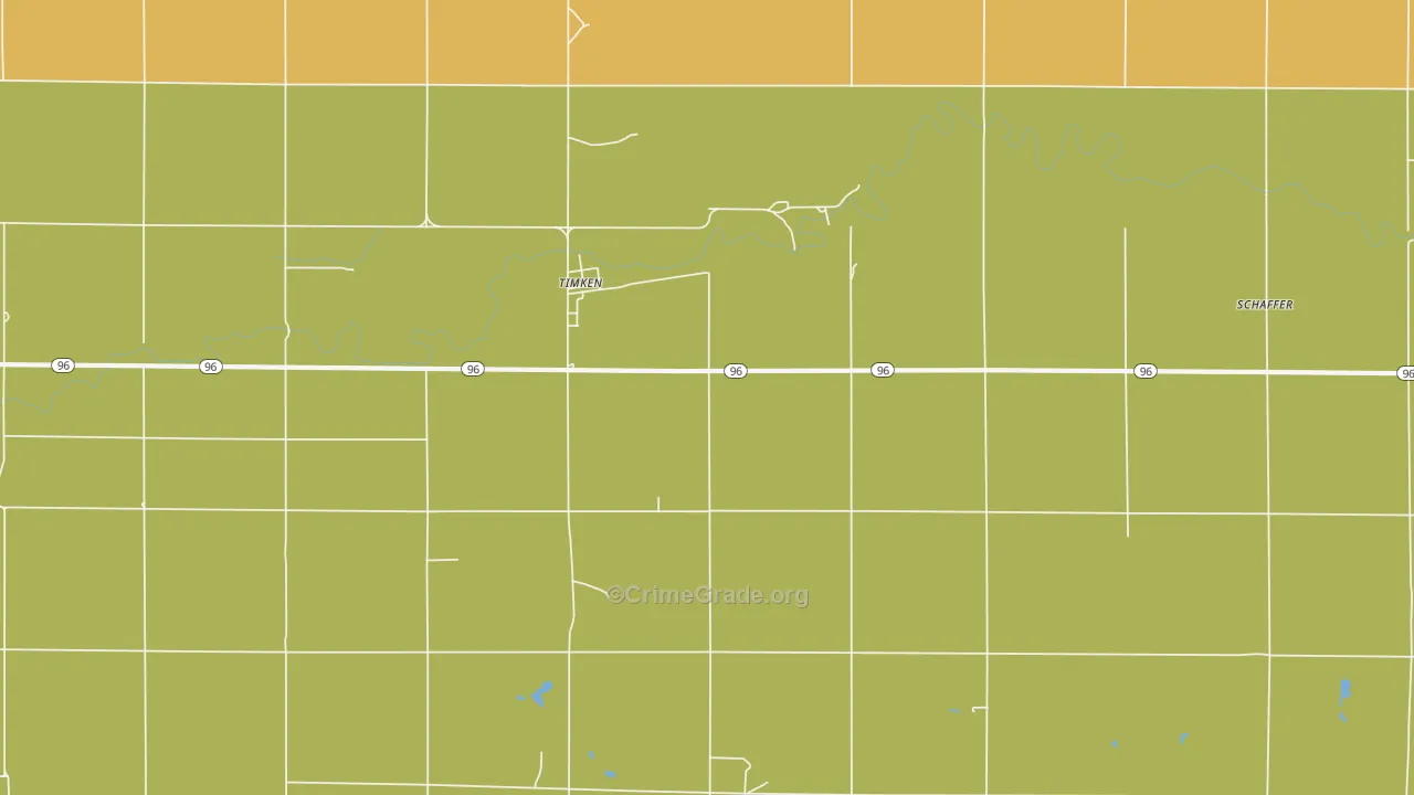 Timken, KS Map of Theft Rates