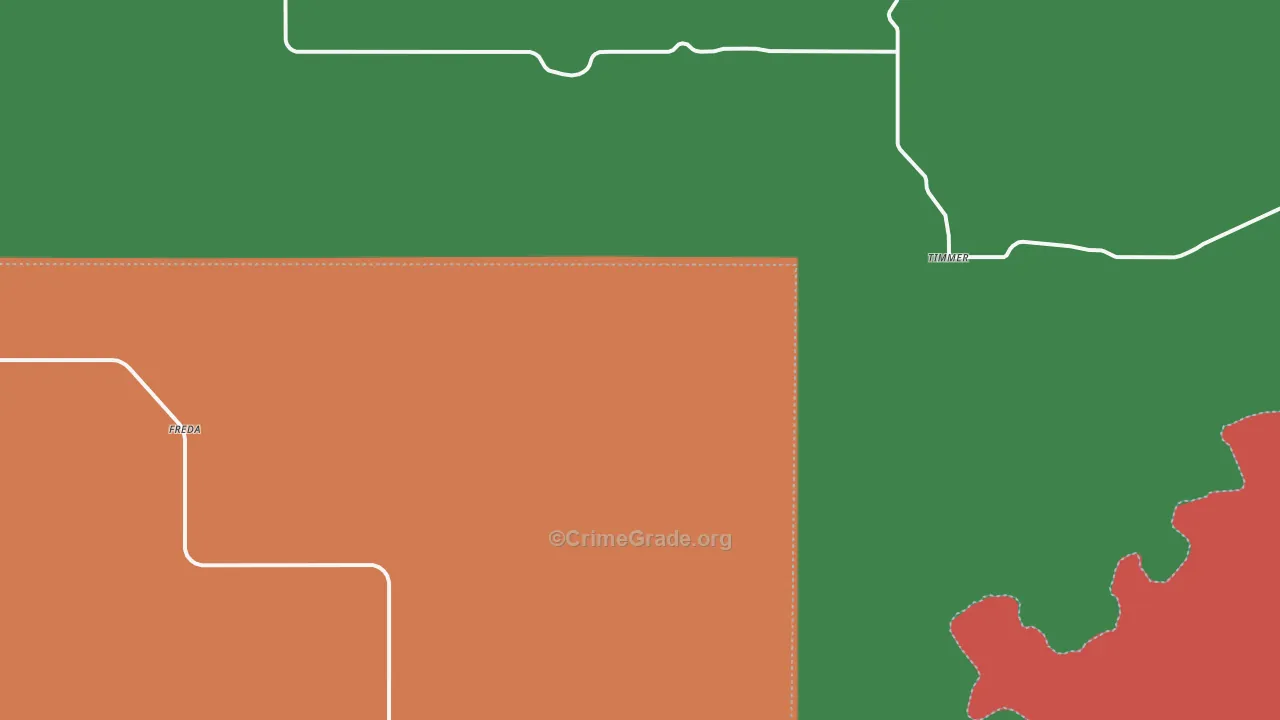 Timmer, ND Map of Theft Rates