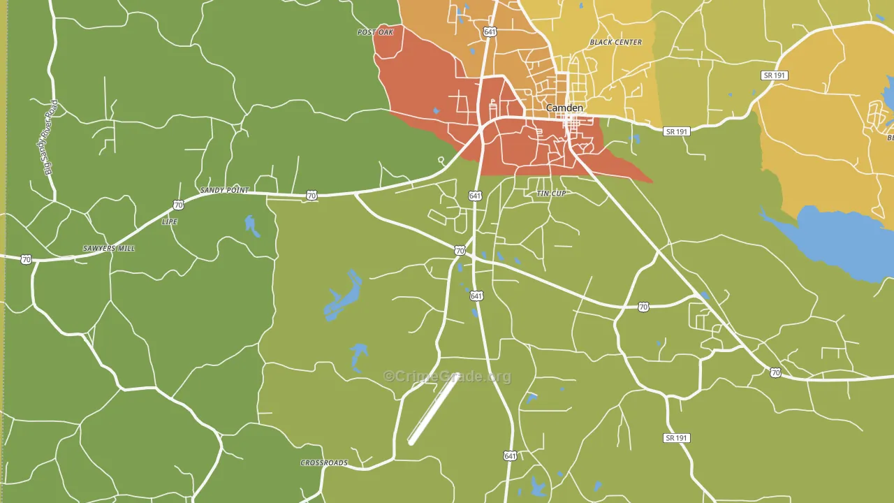 Tin Cup, TN Map of Theft Rates