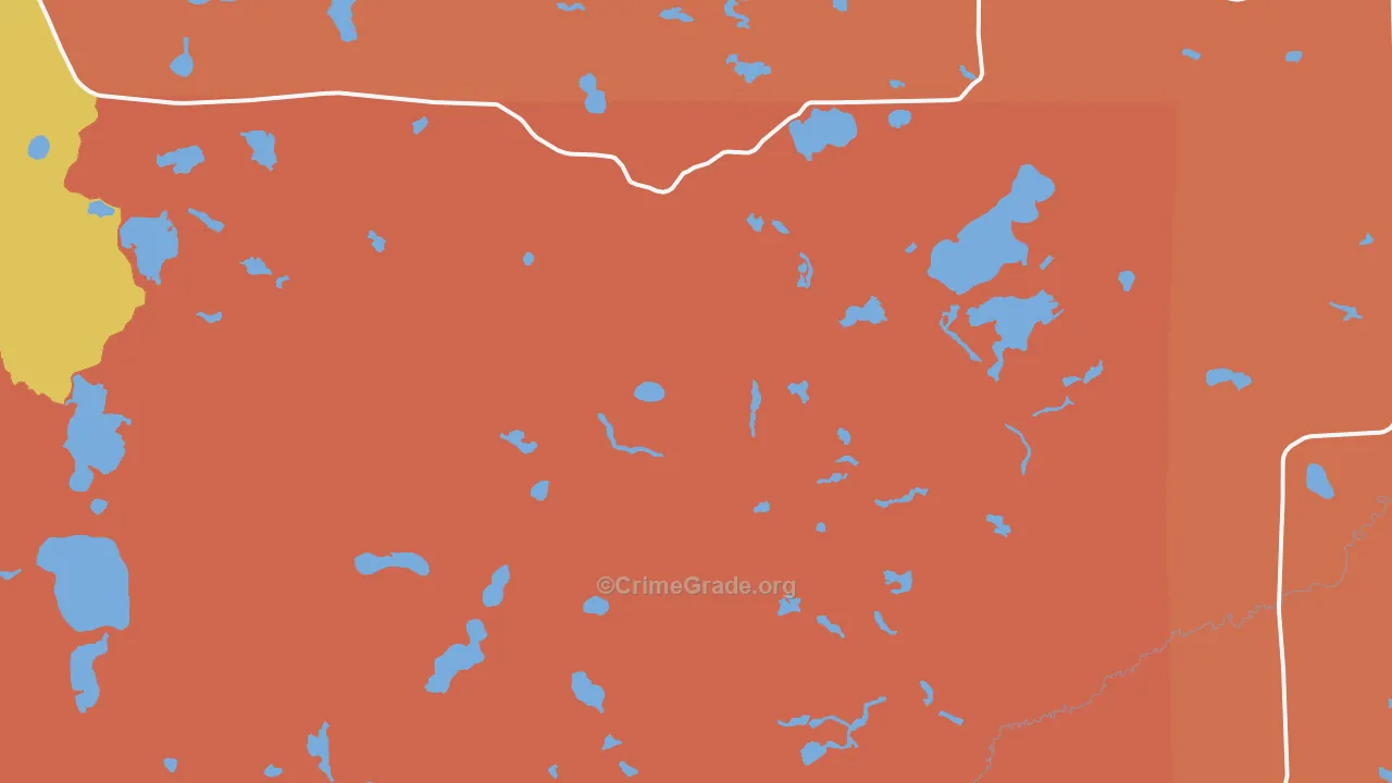 Togo, MN Map of Theft Rates