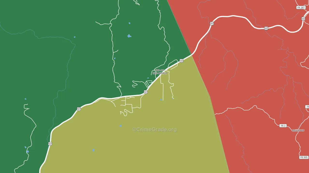 Top-of-the-World, AZ Map of Theft Rates
