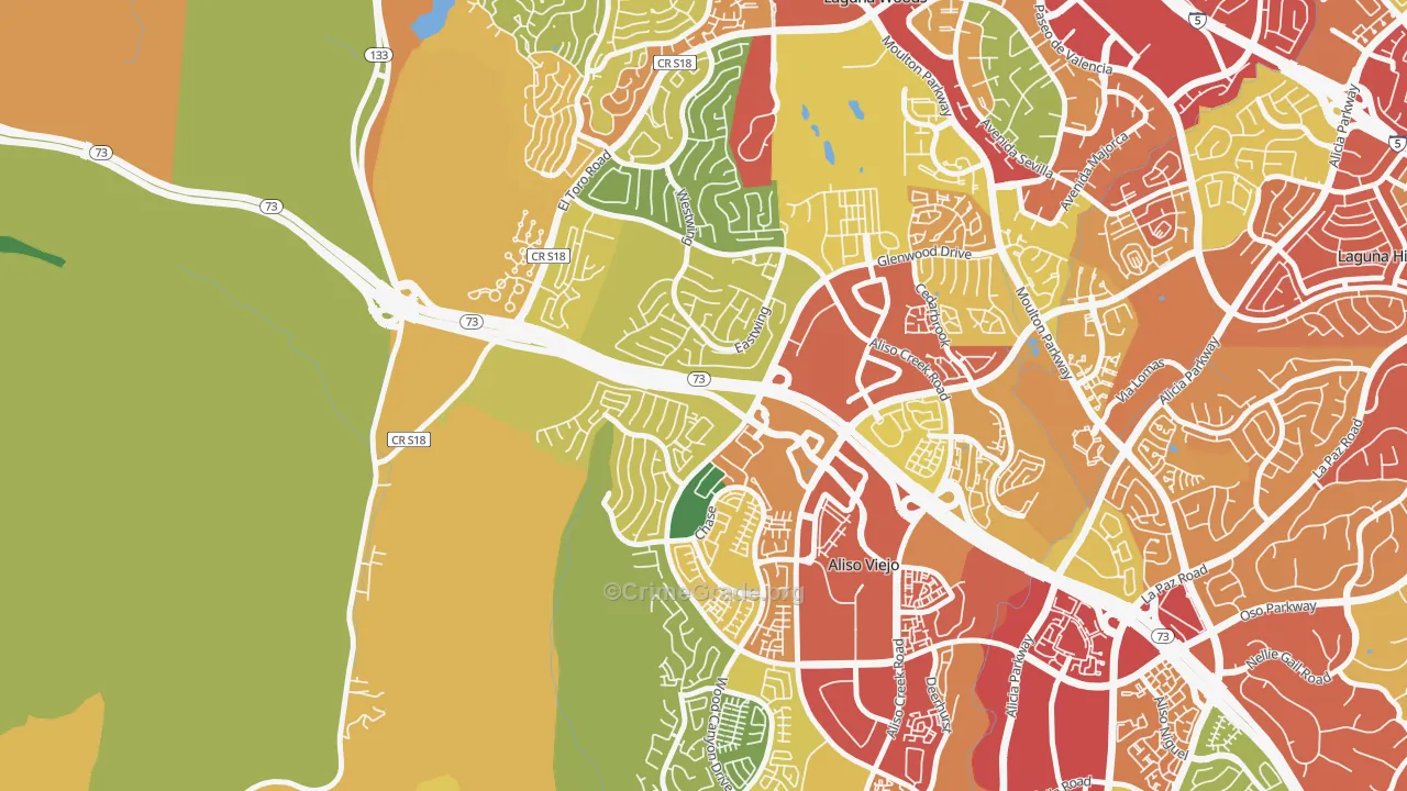 Top-of-the-World, CA Map of Theft Rates