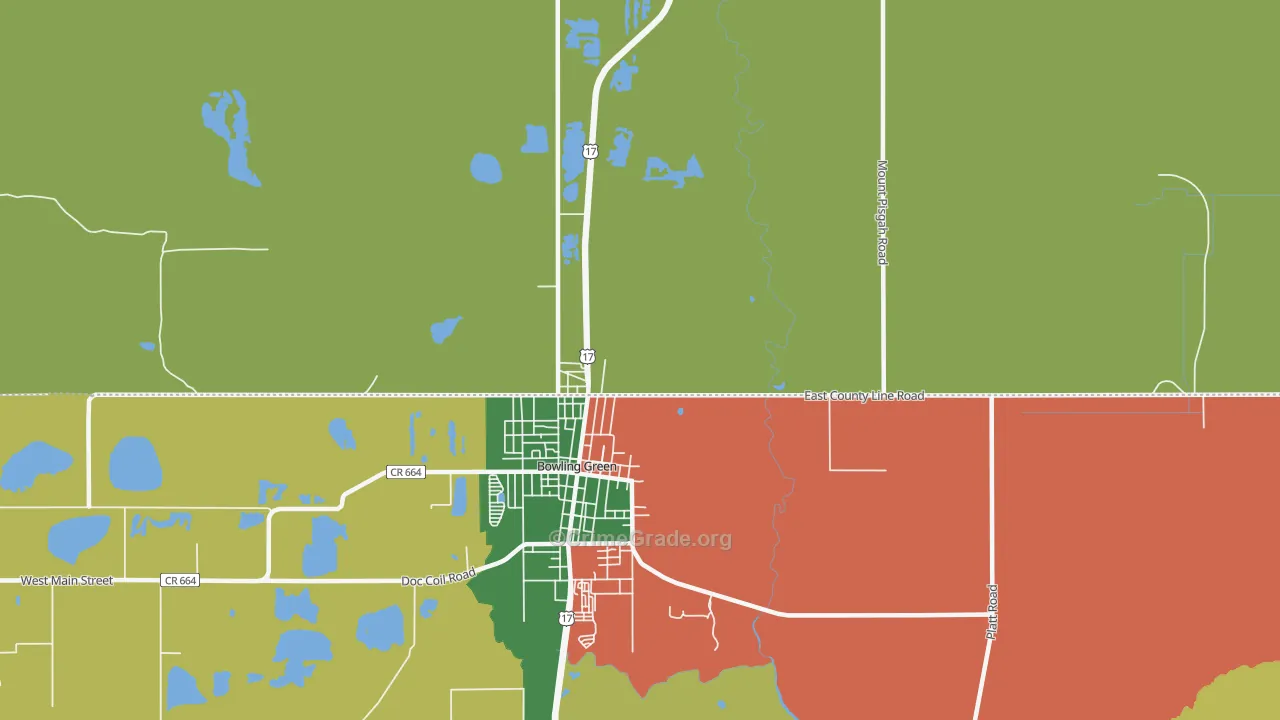 Torrey, FL Map of Theft Rates