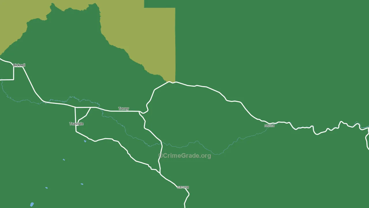 Torrey, UT Map of Theft Rates