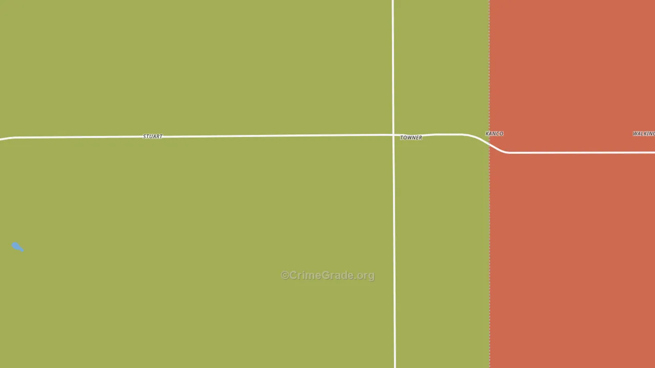 Towner, CO Map of Theft Rates