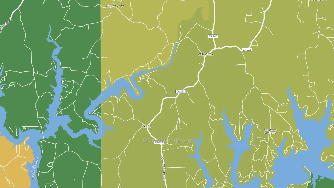 Trade, AL Map of Theft Rates