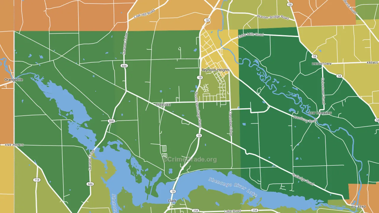 Transfer, PA Map of Theft Rates