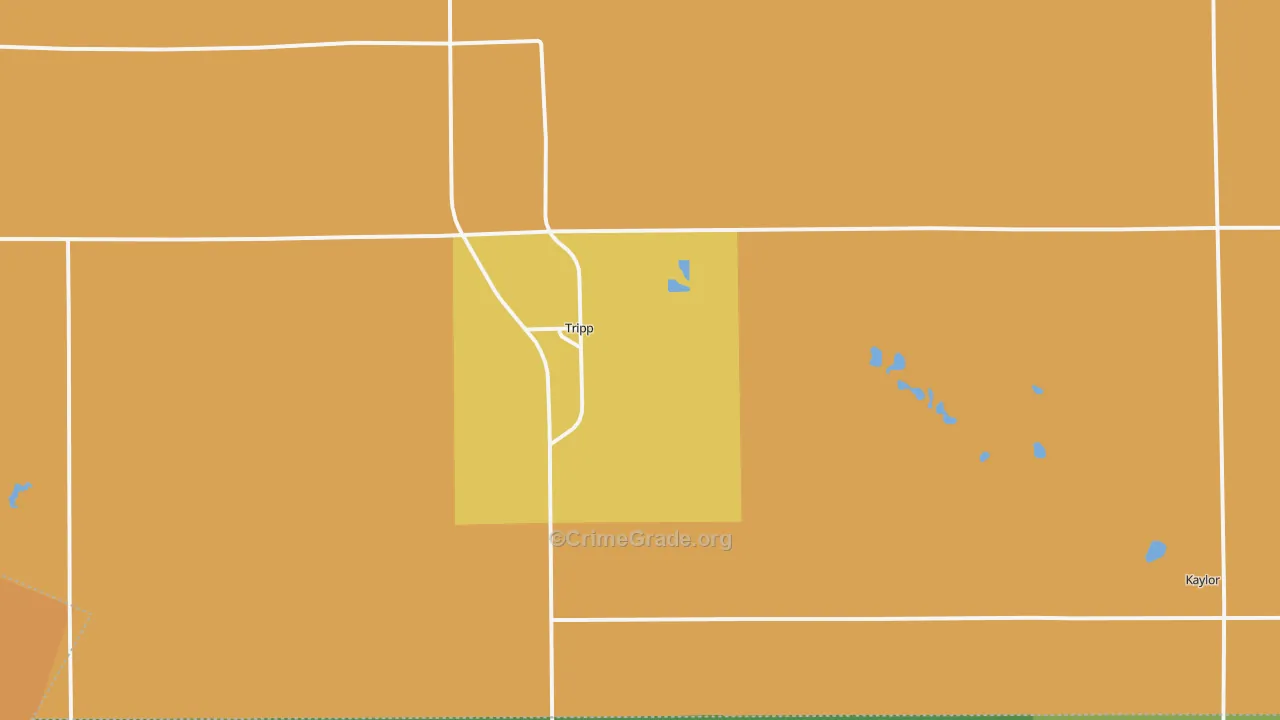 Tripp, SD Map of Theft Rates