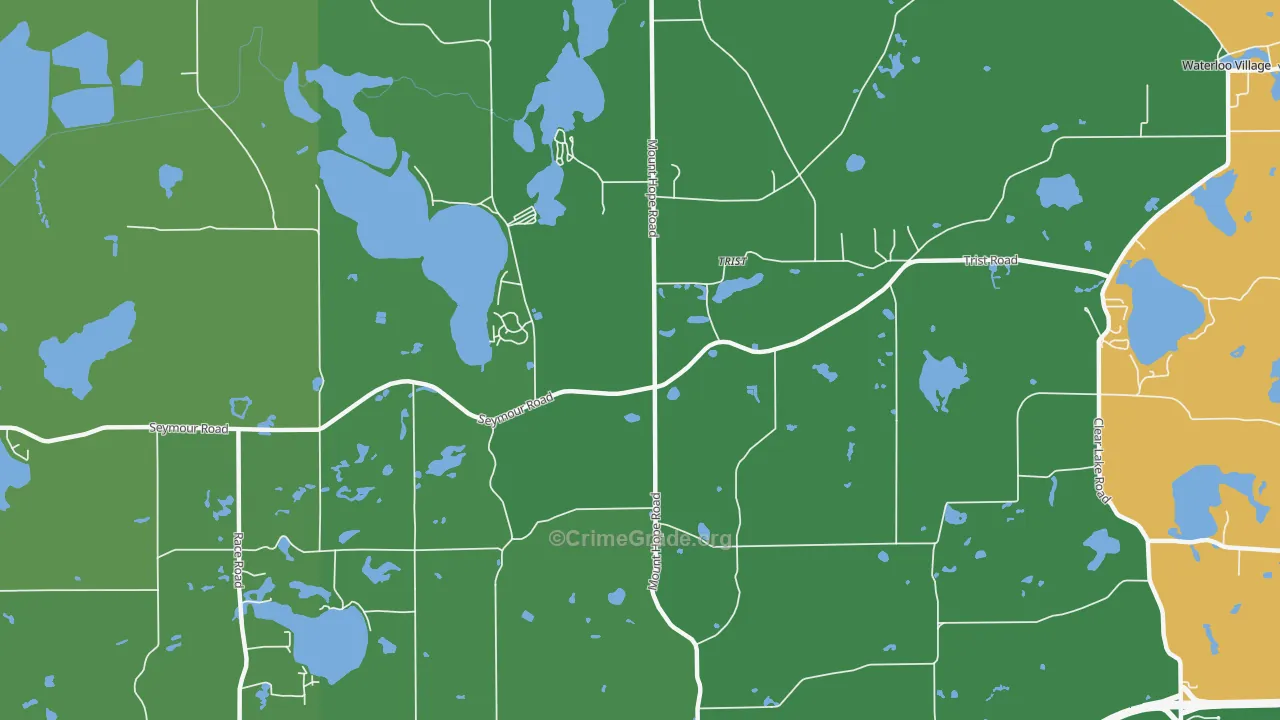 Trist, MI Map of Theft Rates