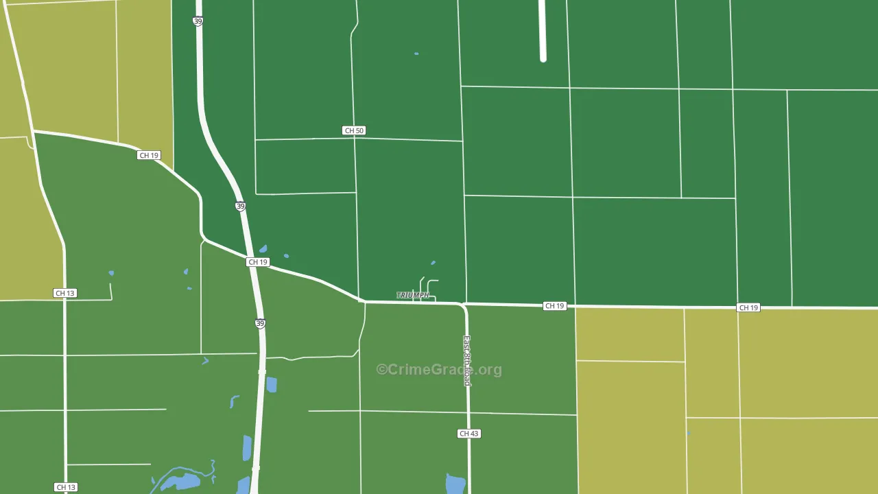 Triumph, IL Map of Theft Rates