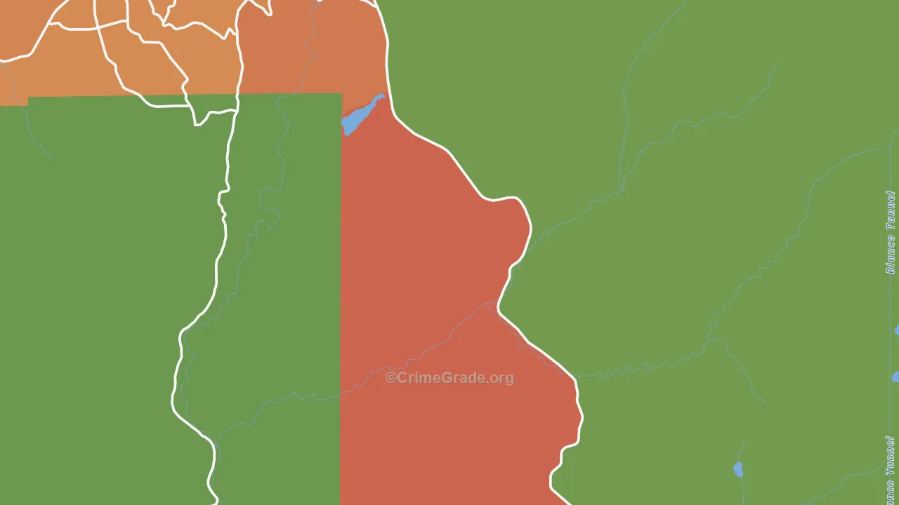Trujillo, CO Map of Theft Rates