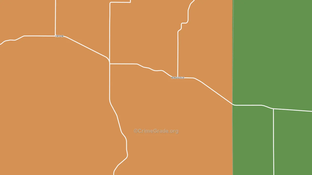 Tryon, NE Map of Theft Rates