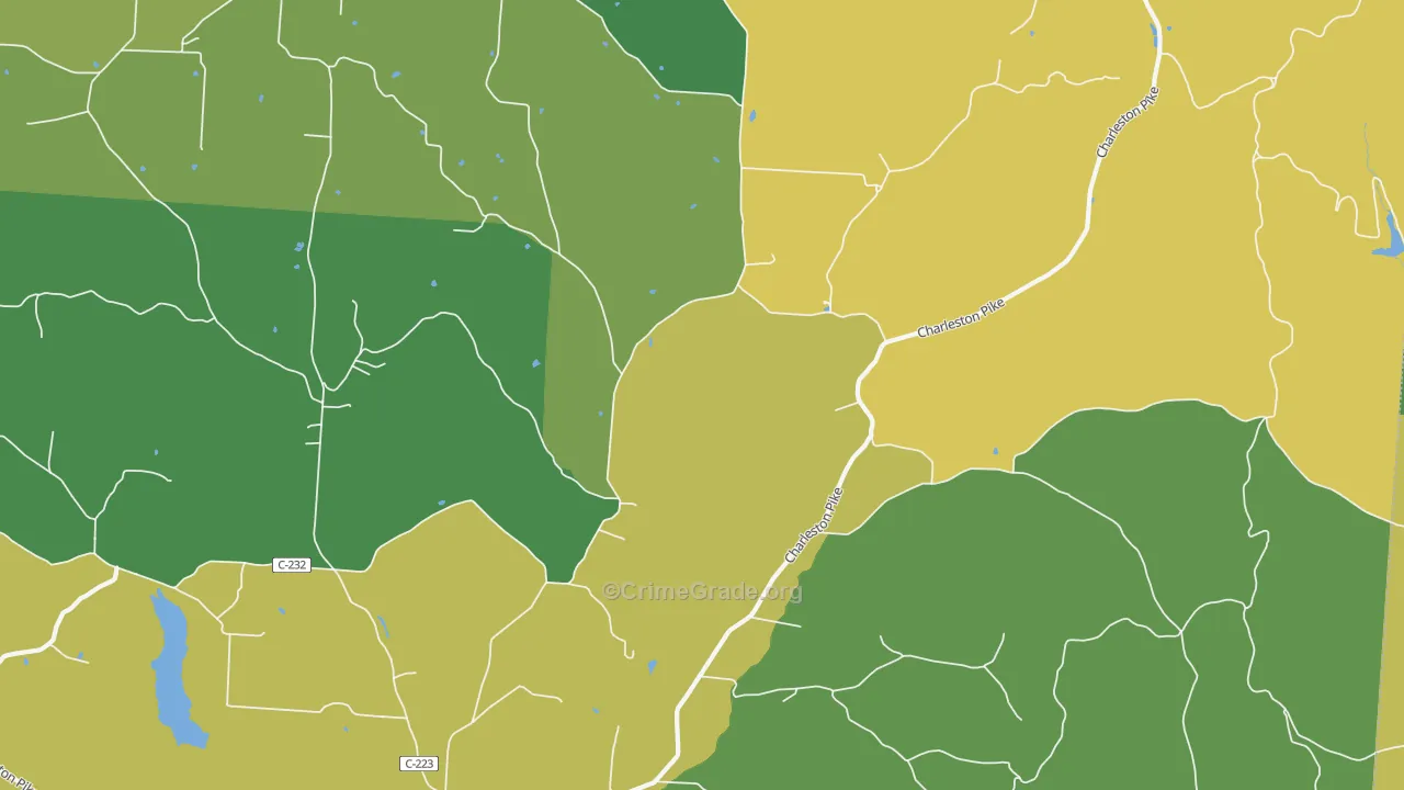 Tucson, OH Map of Theft Rates