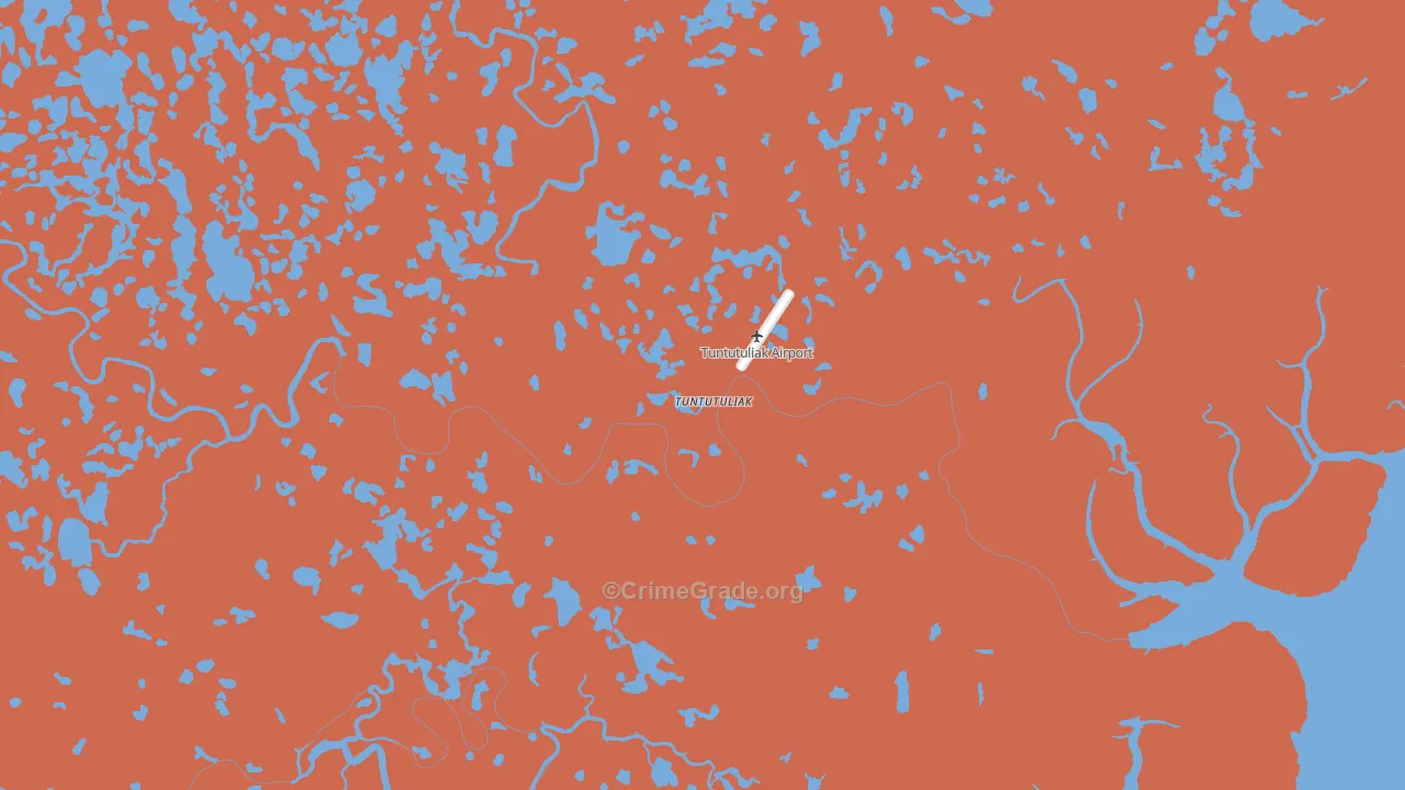 Tuntutuliak, AK Map of Theft Rates