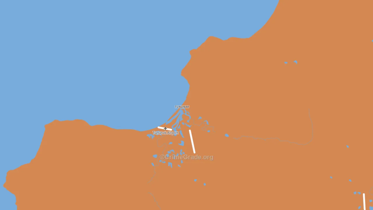 Tununak, AK Map of Theft Rates