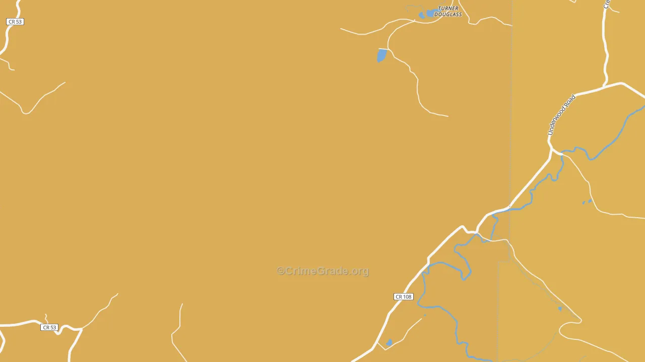 Turner Douglass, WV Map of Theft Rates