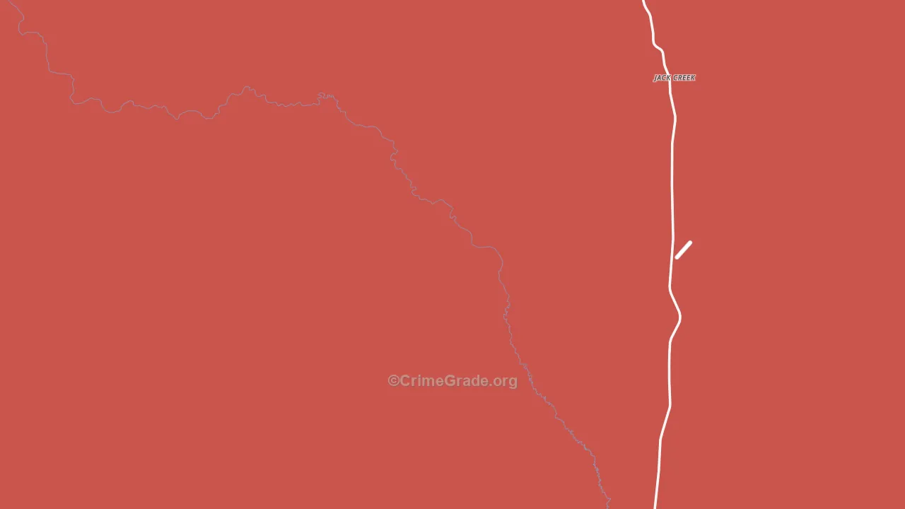 Tuscarora, NV Map of Theft Rates