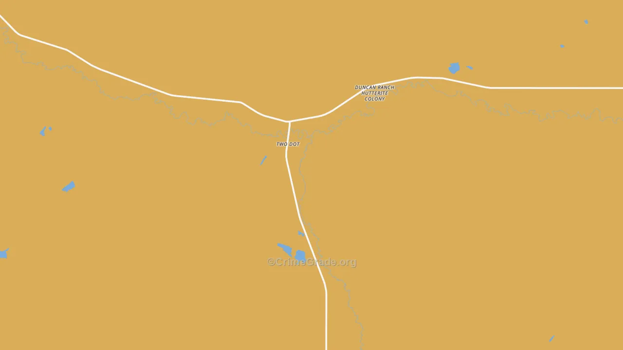 Twodot, MT Map of Theft Rates