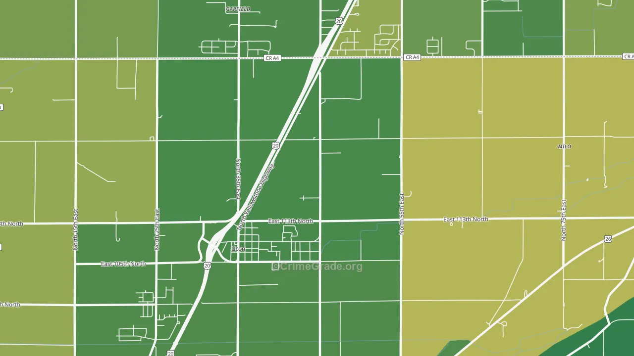 Ucon, ID Map of Theft Rates