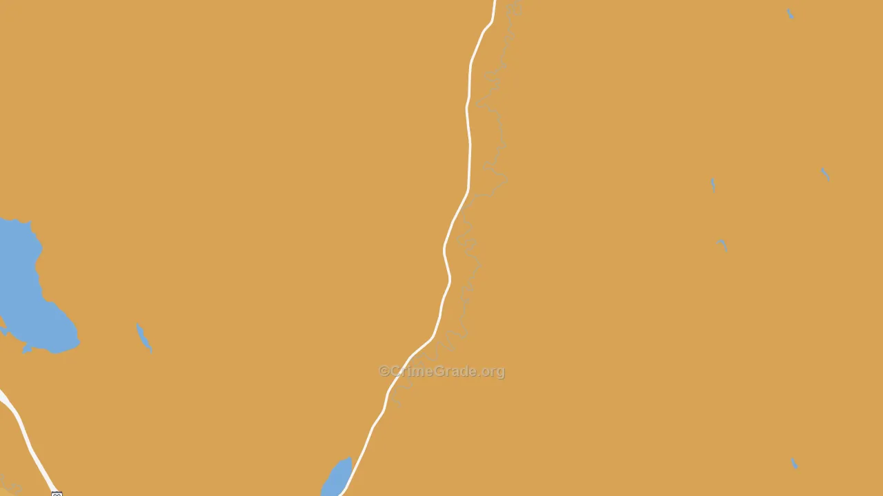 Ucross, WY Map of Theft Rates