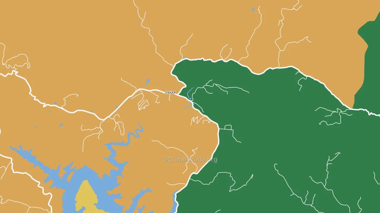 Unaka, NC Map of Theft Rates