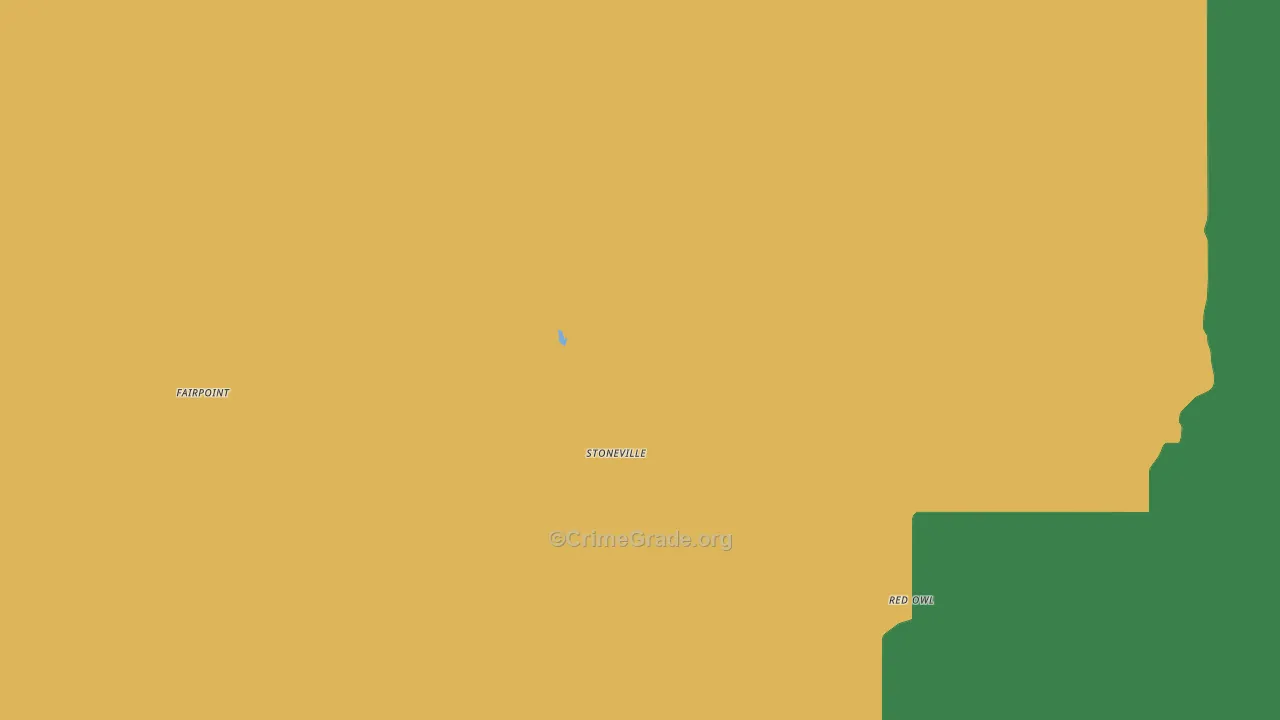 Union Center, SD Map of Theft Rates