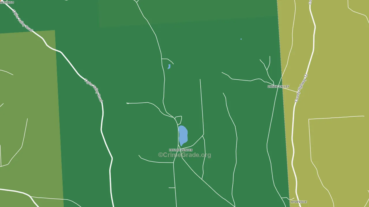 Union Valley, NY Map of Theft Rates