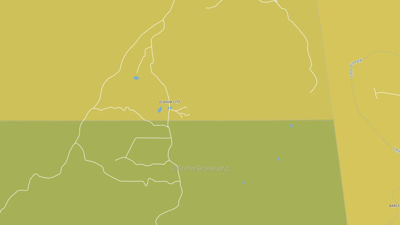 Uniontown, OK Map of Theft Rates
