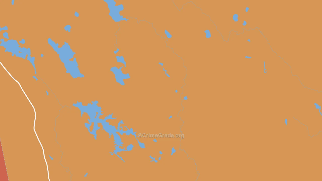Unionville, ME Map of Theft Rates