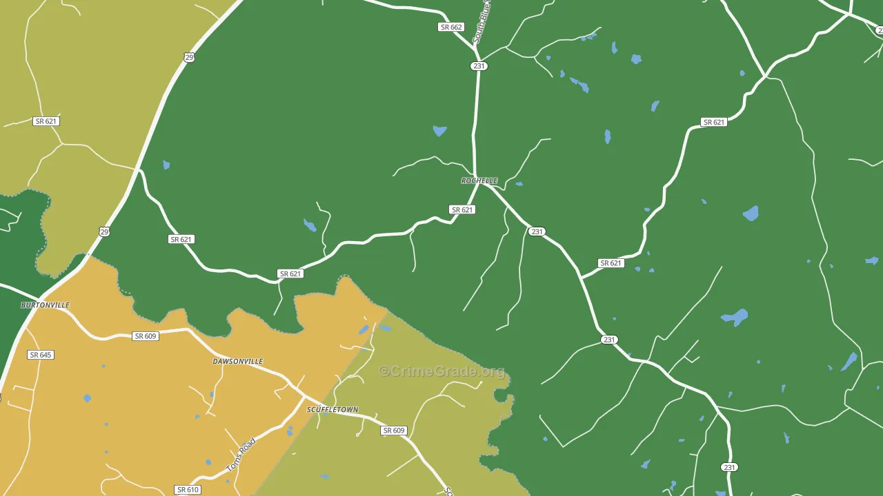 Uno, VA Map of Theft Rates