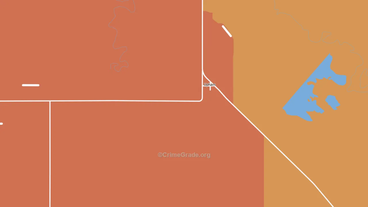Upham, ND Map of Theft Rates