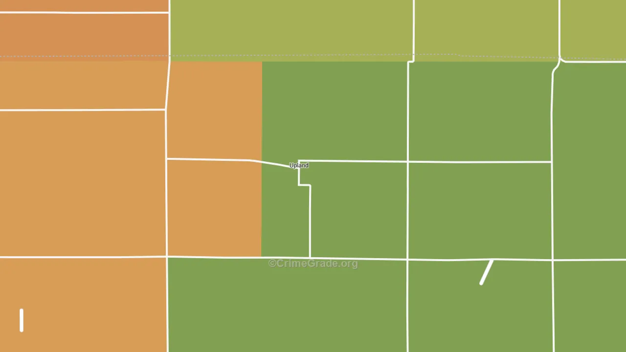 Upland, NE Map of Theft Rates