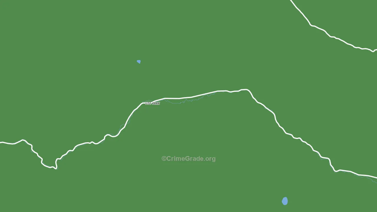 Ute Park, NM Map of Theft Rates
