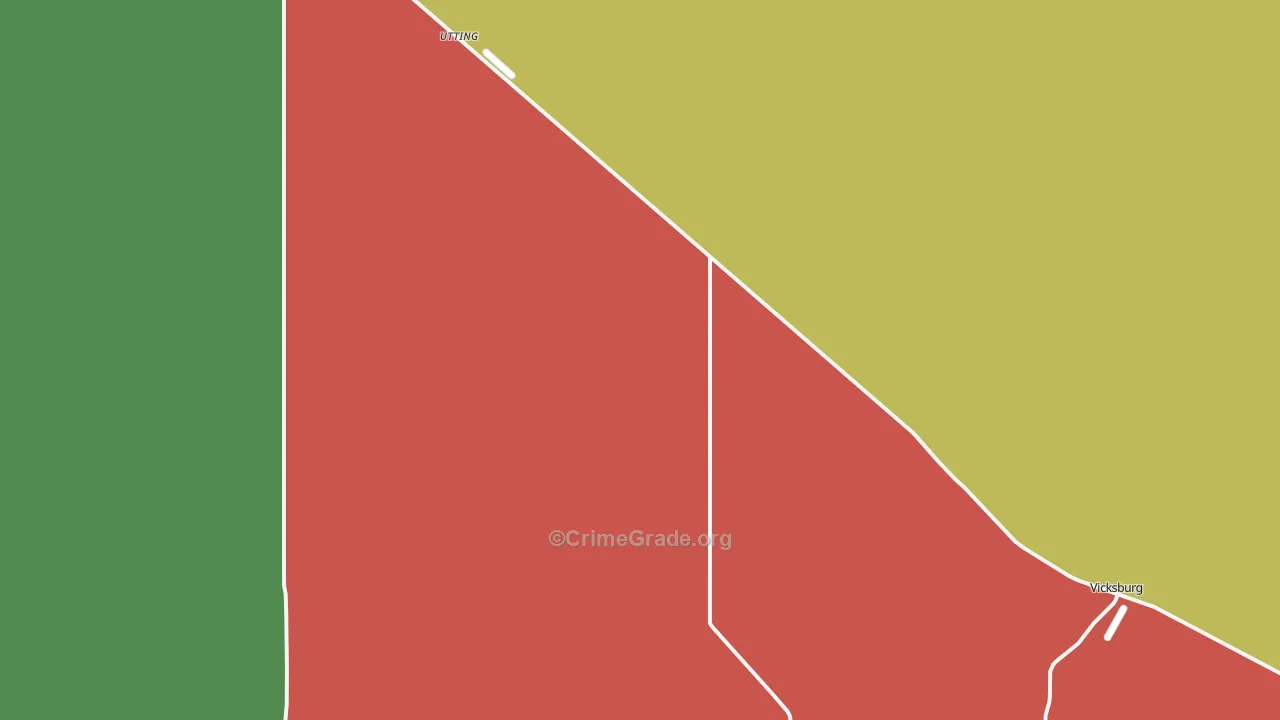 Utting, AZ Map of Theft Rates