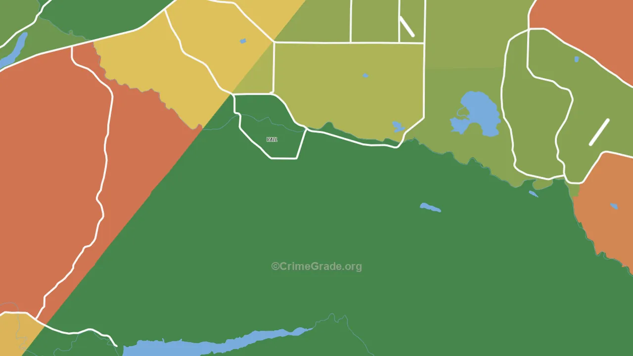 Vail, WA Map of Theft Rates