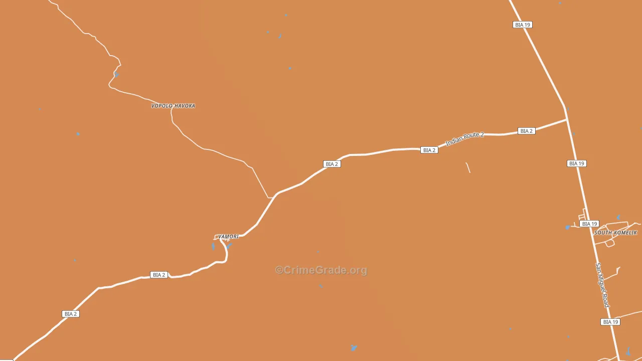 Vamori, AZ Map of Theft Rates