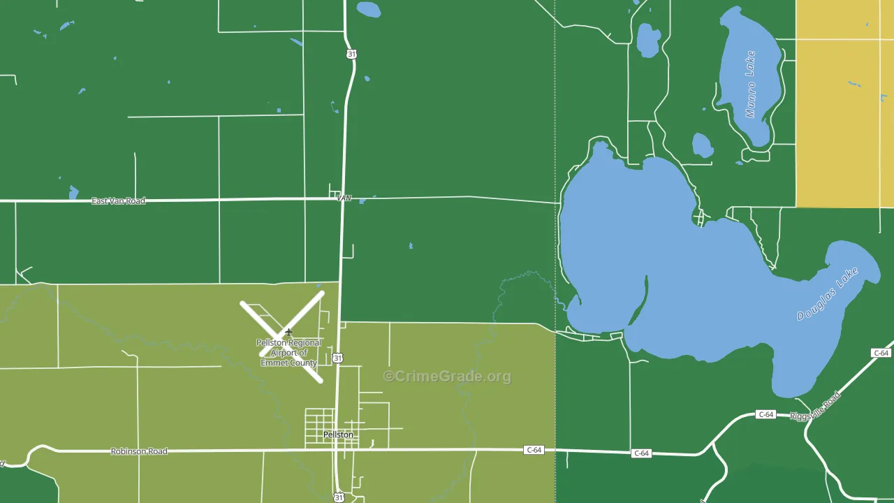 Van, MI Map of Theft Rates