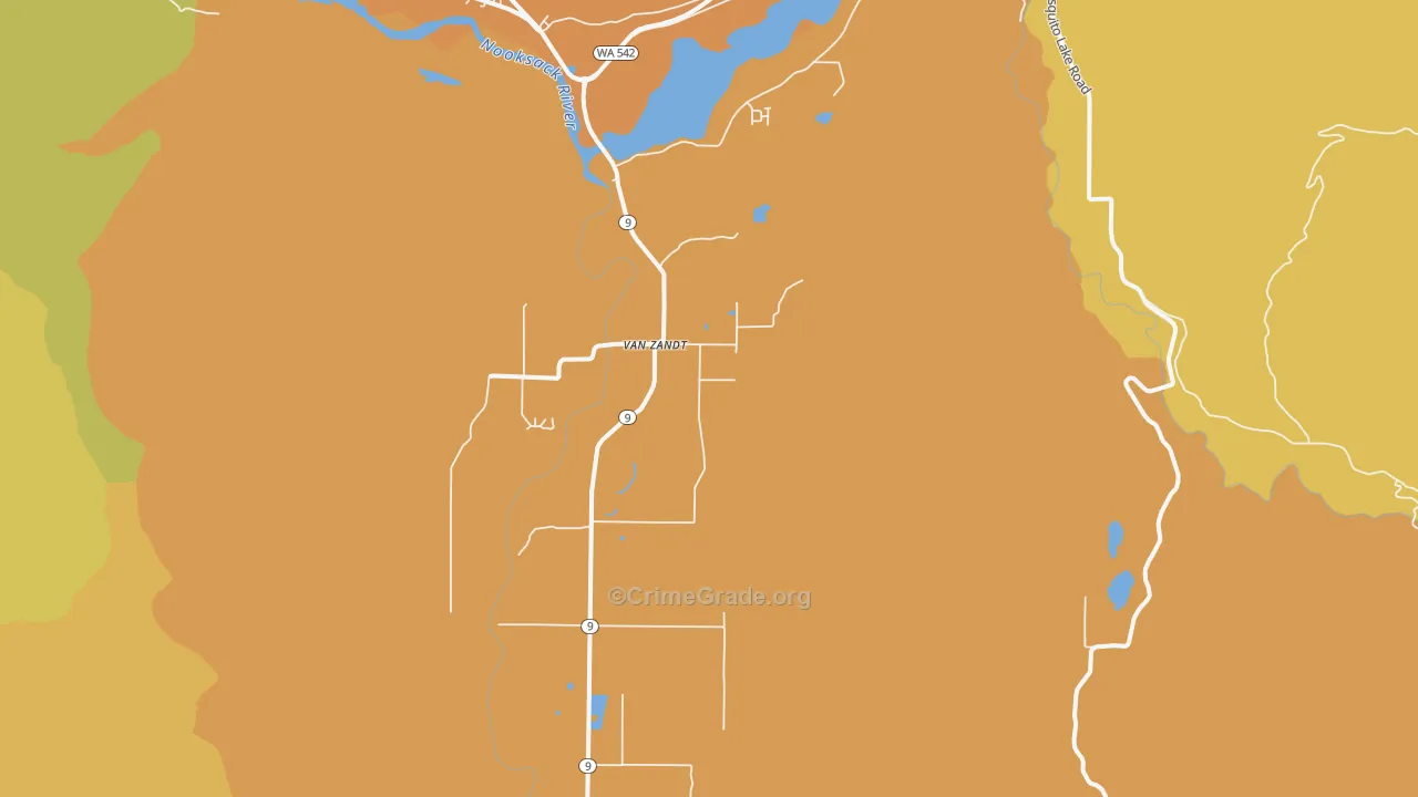Van Zandt, WA Map of Theft Rates