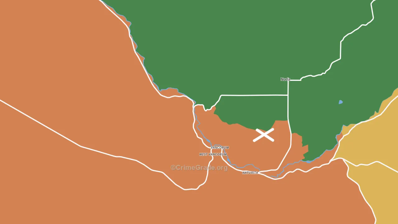 Vancorum, CO Map of Theft Rates