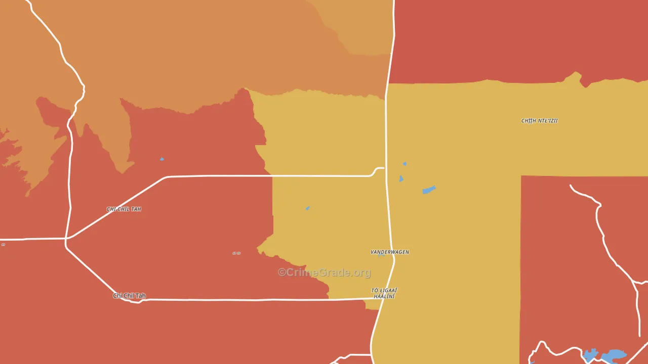 Vanderwagen, NM Map of Theft Rates