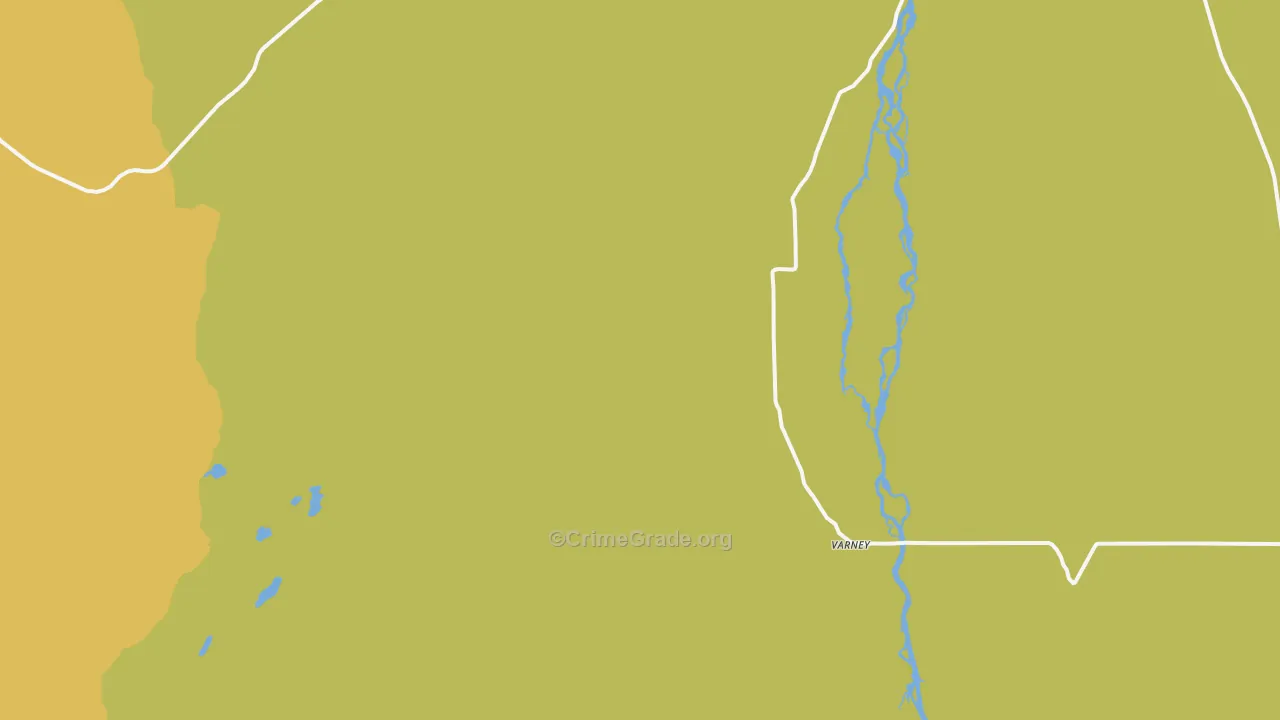 Varney, MT Map of Theft Rates