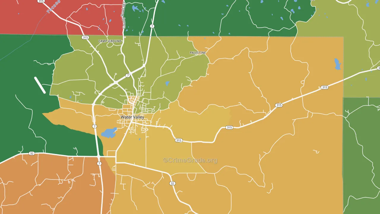 Velma, MS Map of Theft Rates