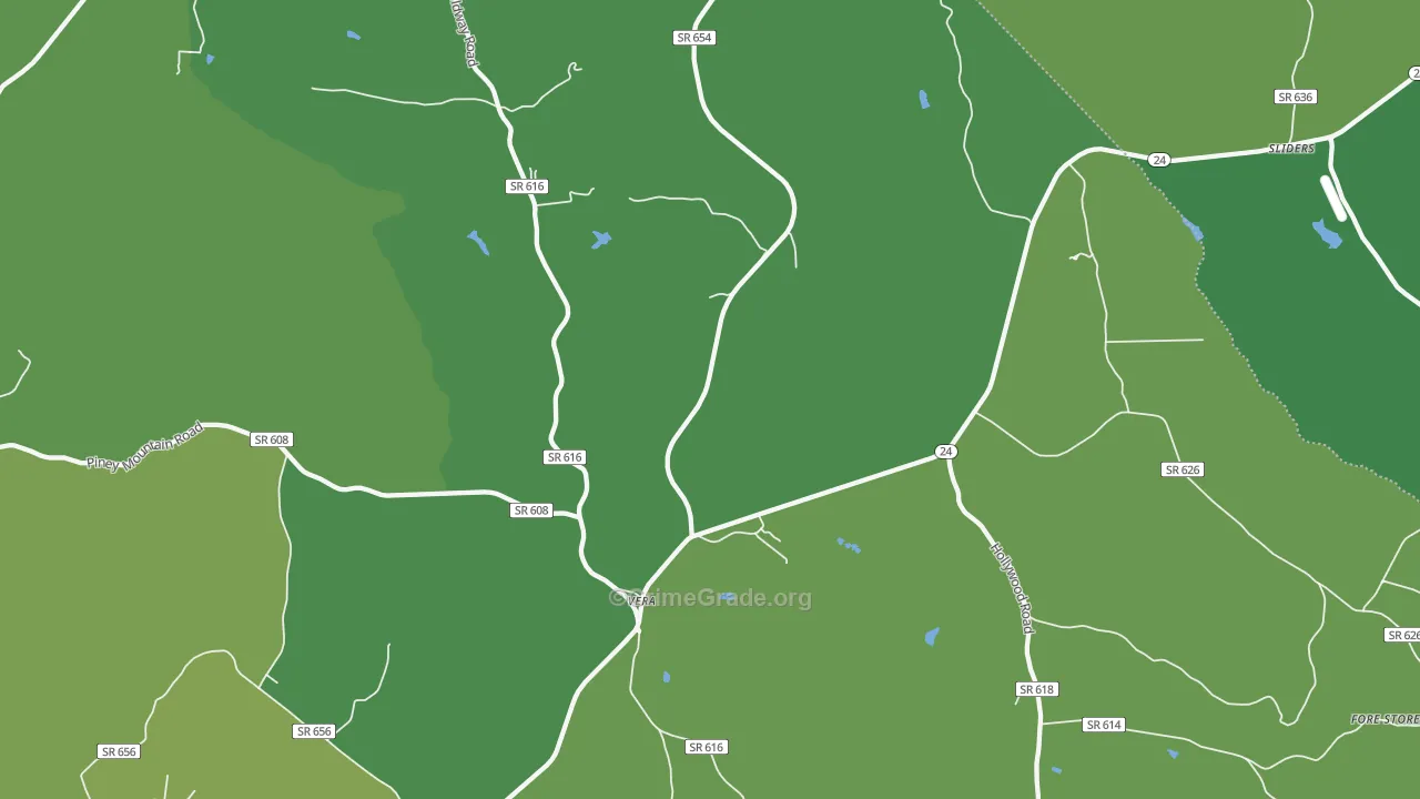 Vera, VA Map of Theft Rates