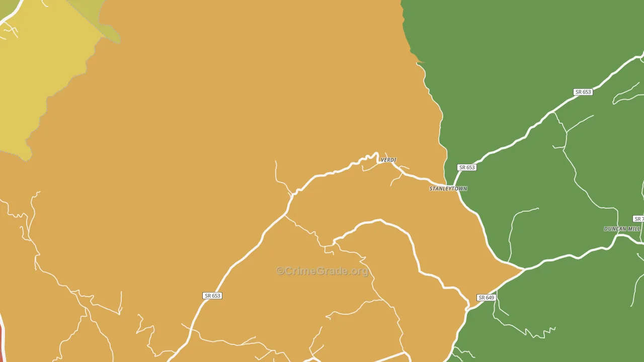 Verdi, VA Map of Theft Rates